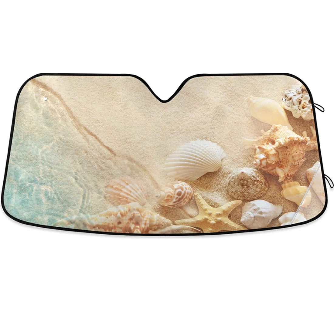 Starfish Conch Seaside Beach Vacation Auto Sun Shade
