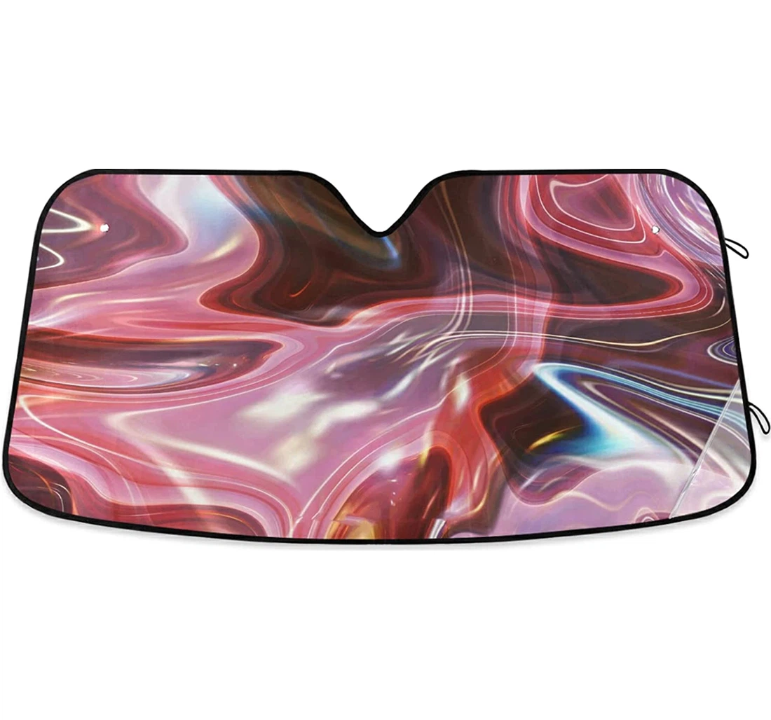 Red Aurora Marble Coolsun Fits Auto Sun Shade
