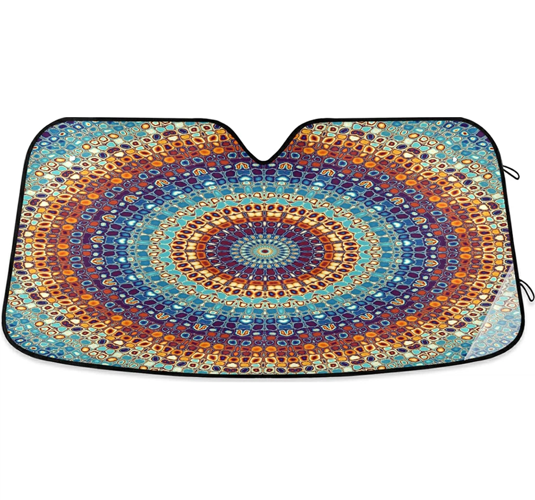 Vintage Mandala Auto Sun Shade