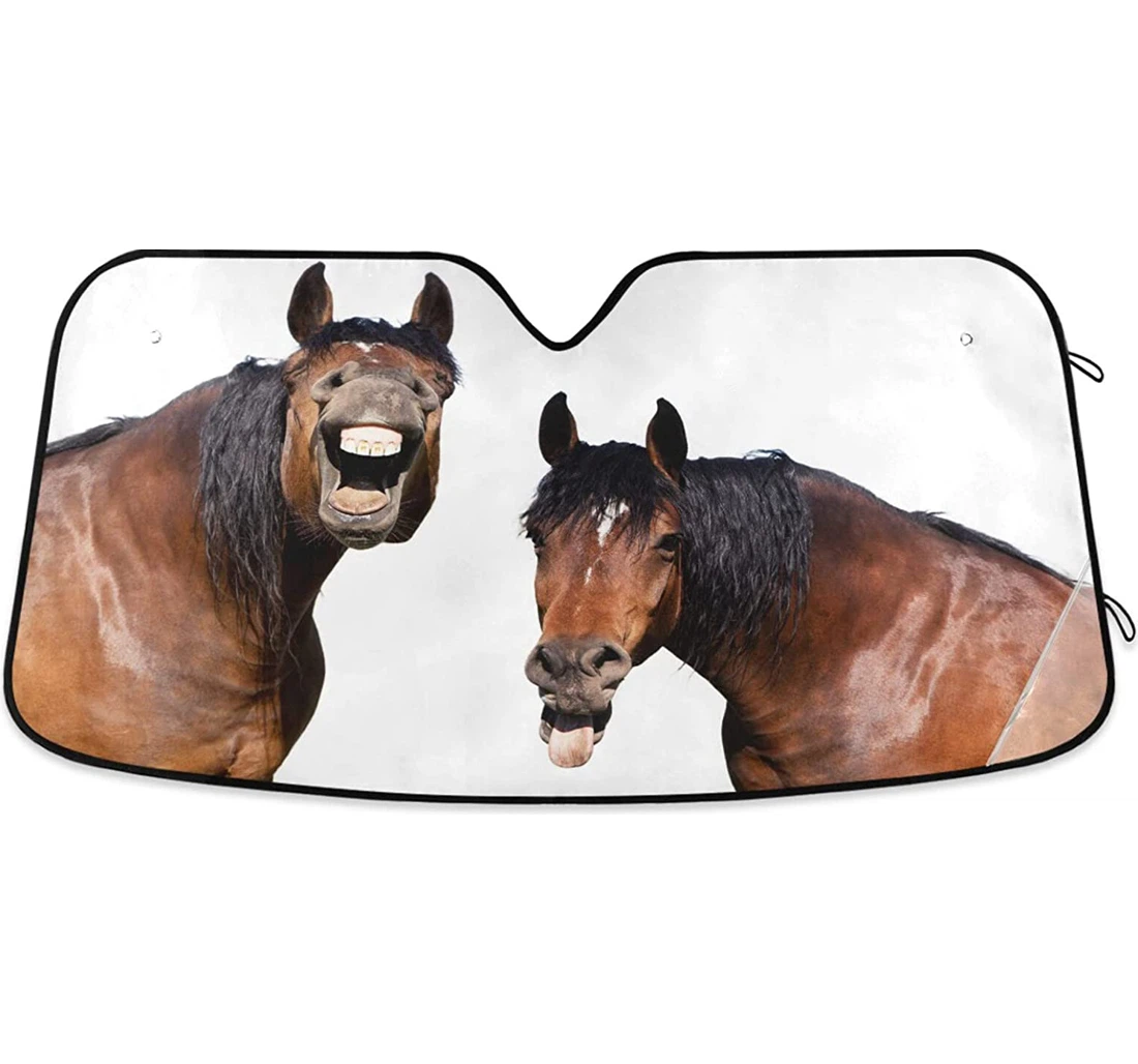 Funny Horse Auto Sun Shade
