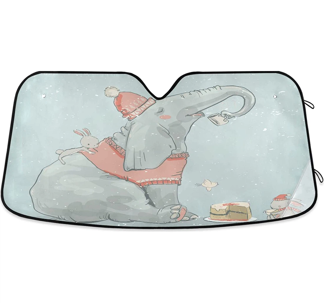 Elephant Auto Sun Shade