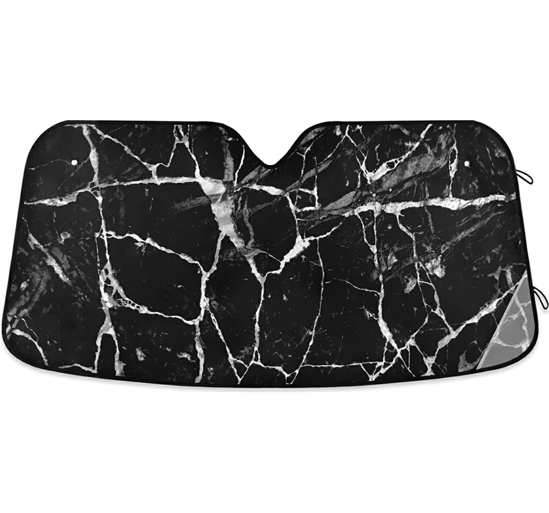Black Marble Stone Auto Sun Shade