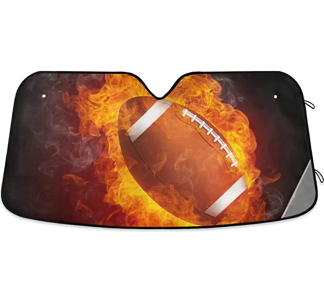 Football Ball Auto Sun Shade