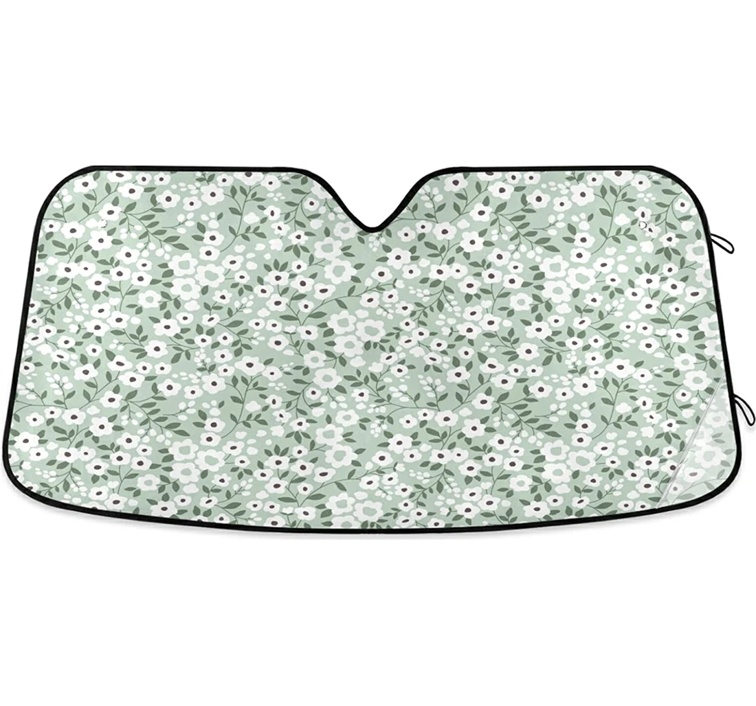 Floral Flowers Spring Auto Sun Shade