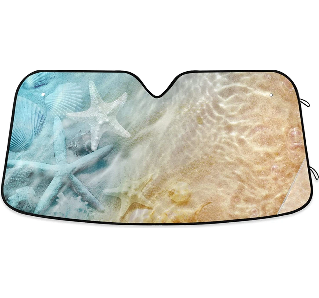 Starfish Shell Summer Beach Auto Sun Shade