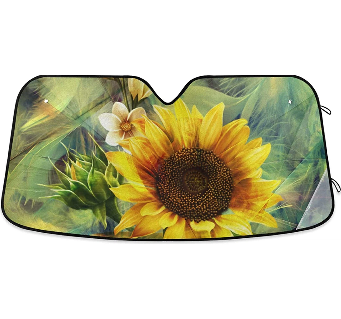 Sunflowers Auto Sun Shade