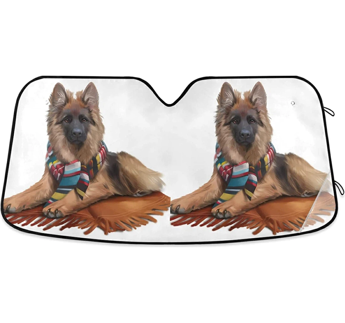 Long Haired Shepherd Blanket Autumn Auto Sun Shade