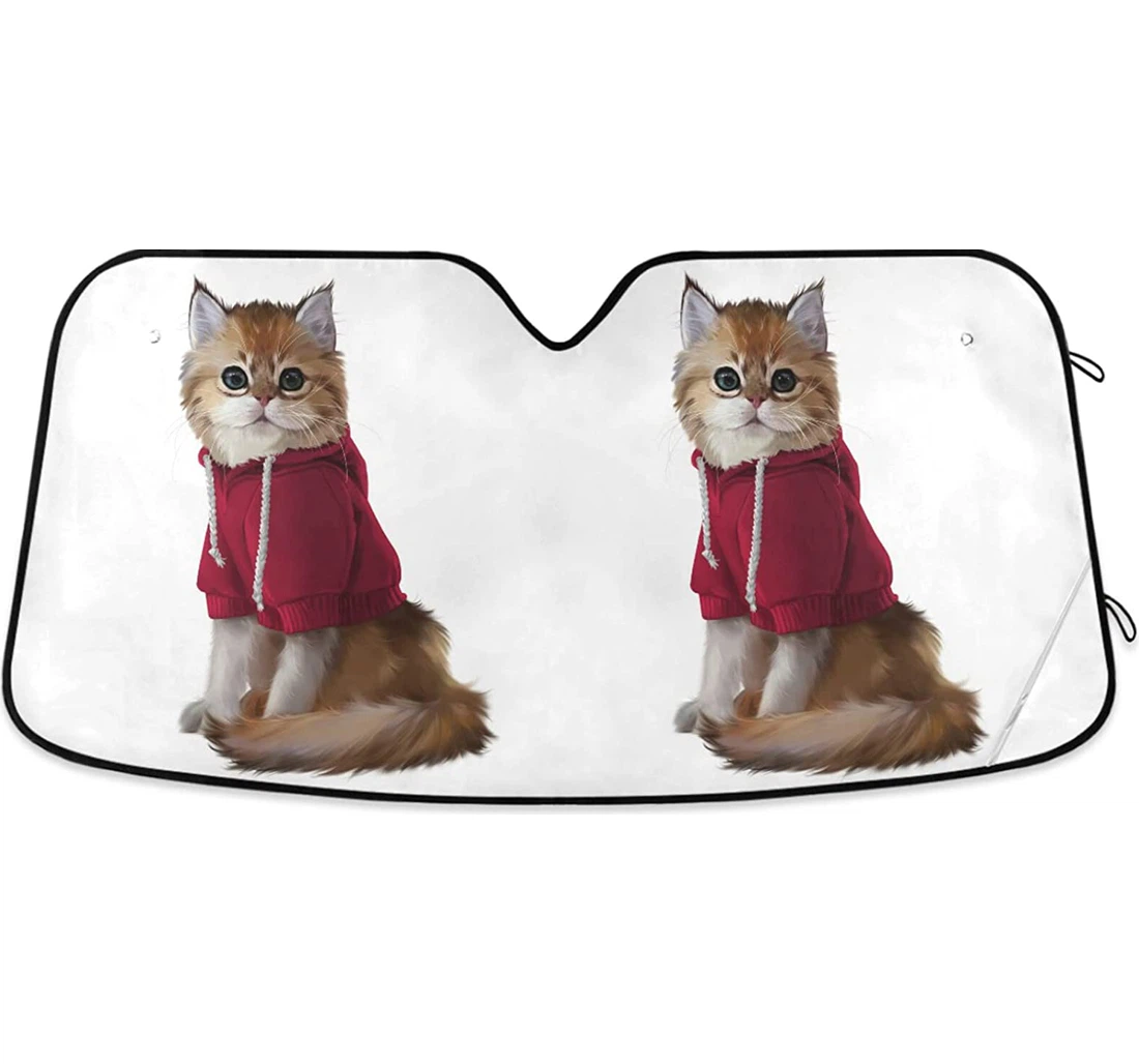 Red Cat Red Jacket Auto Sun Shade
