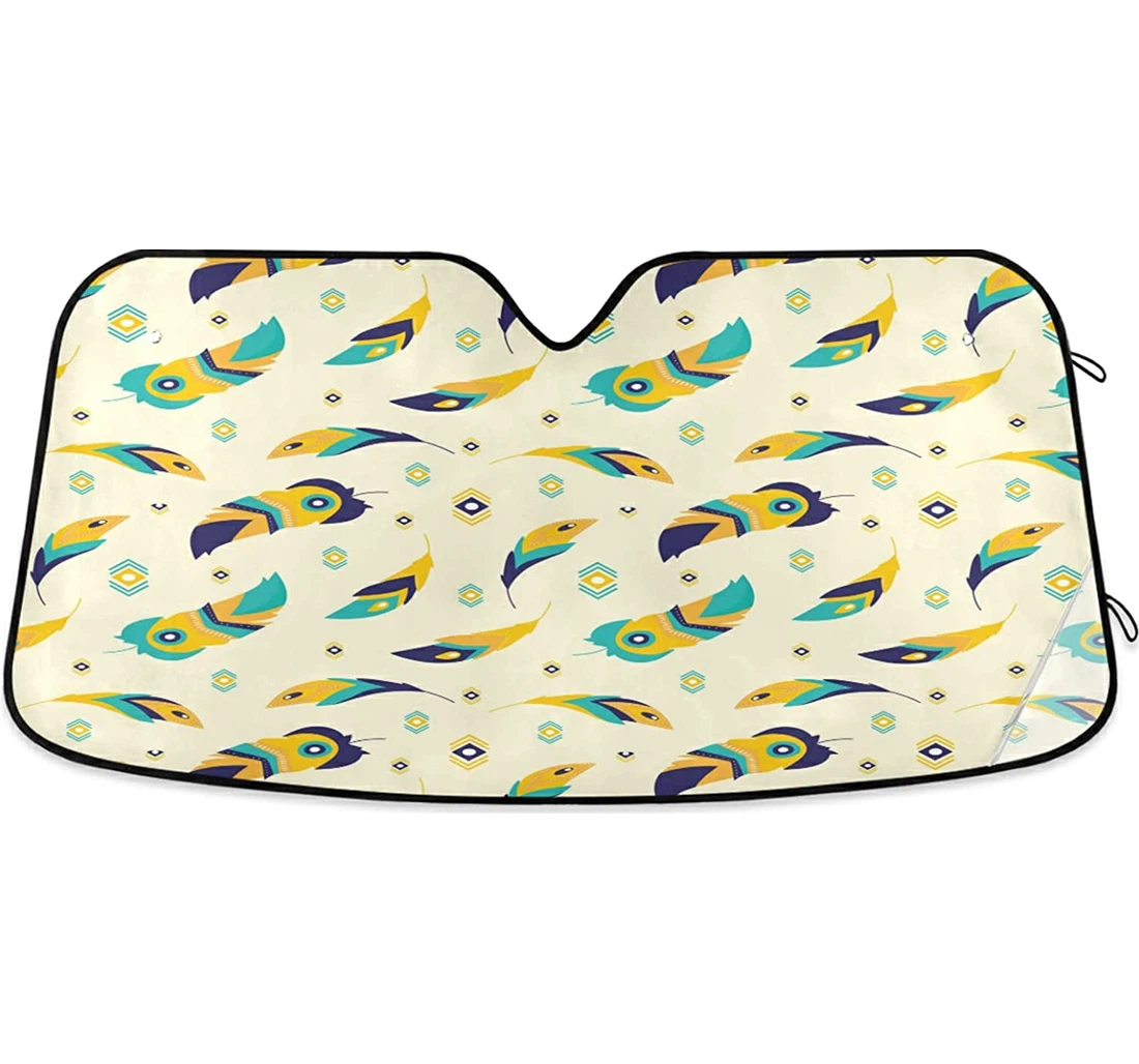 Beauty Peacock Auto Sun Shade