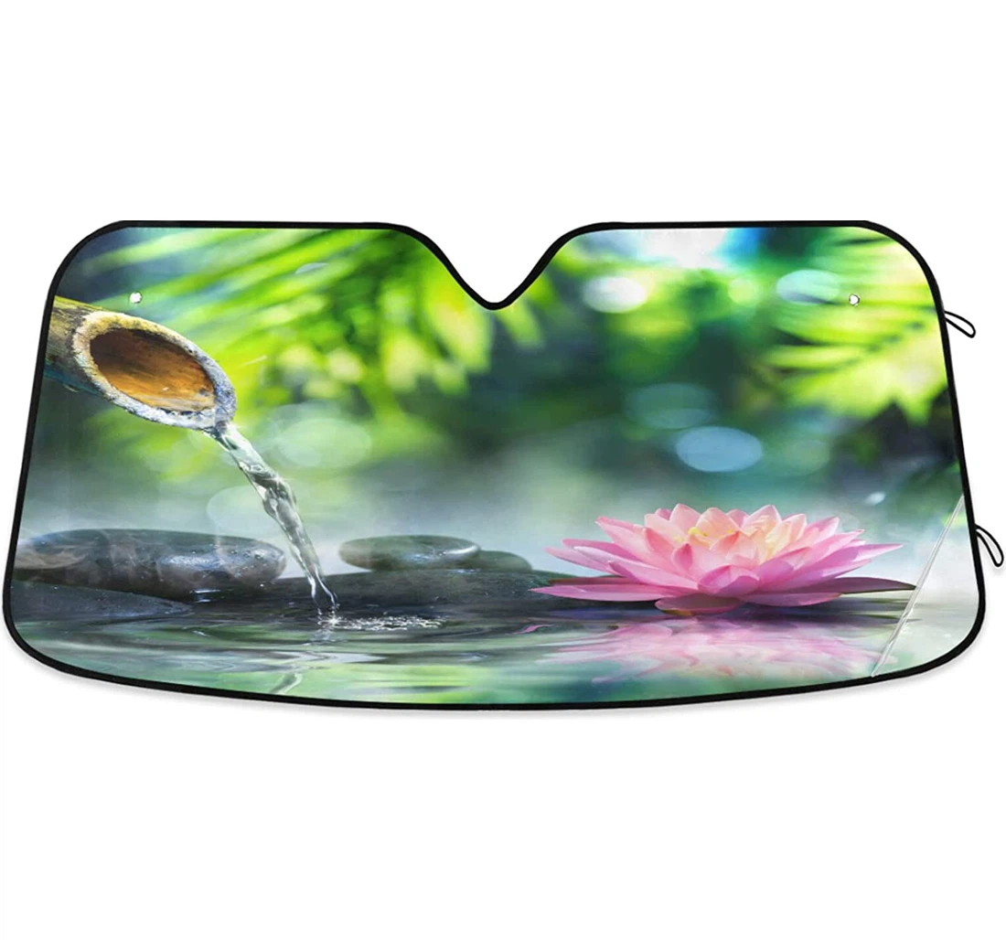 Stones Pink Waterlily Auto Sun Shade