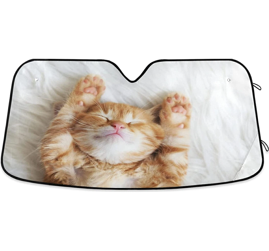 Cute Little Kitten Cat Auto Sun Shade