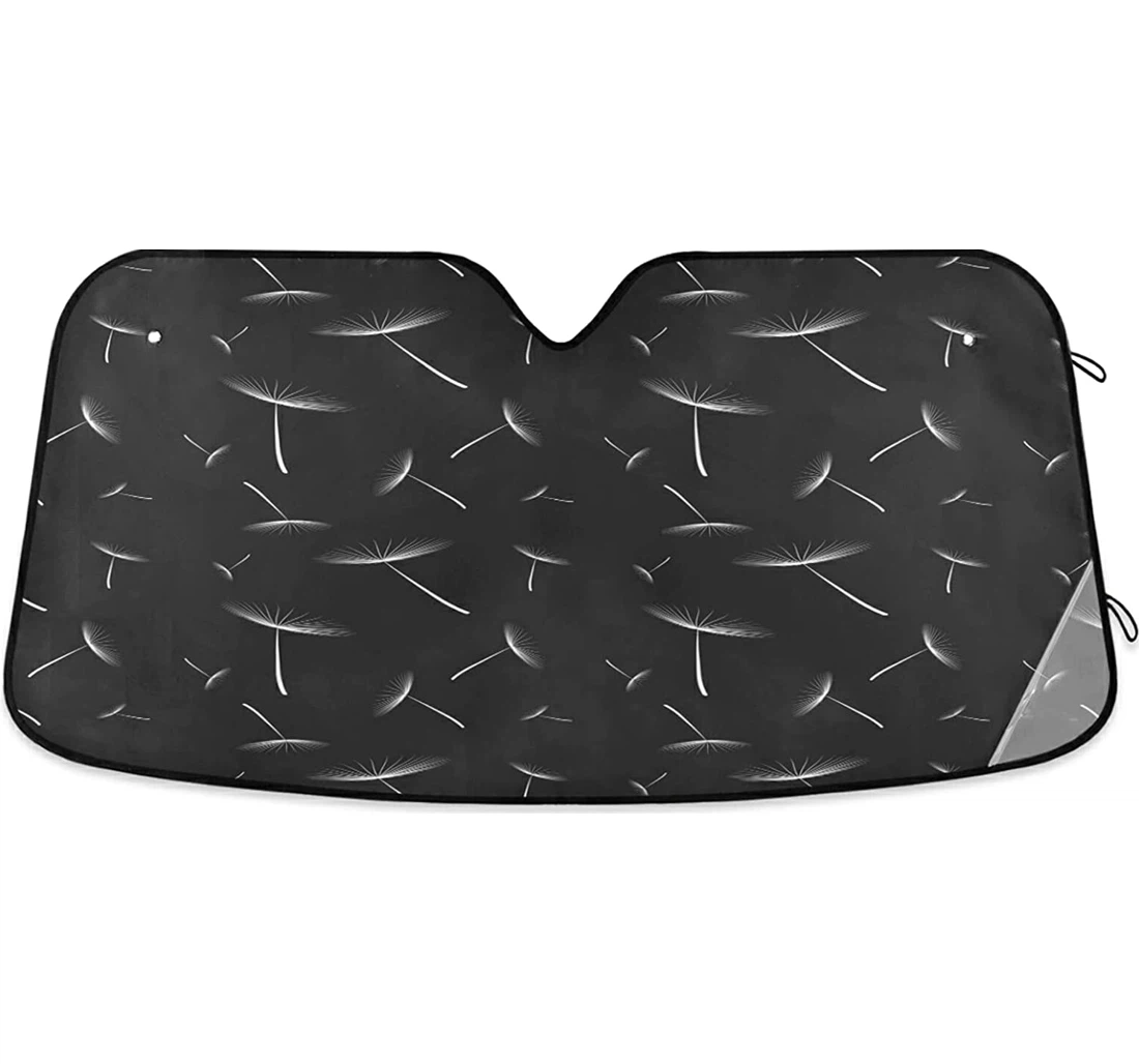 Black Dandelion Auto Sun Shade