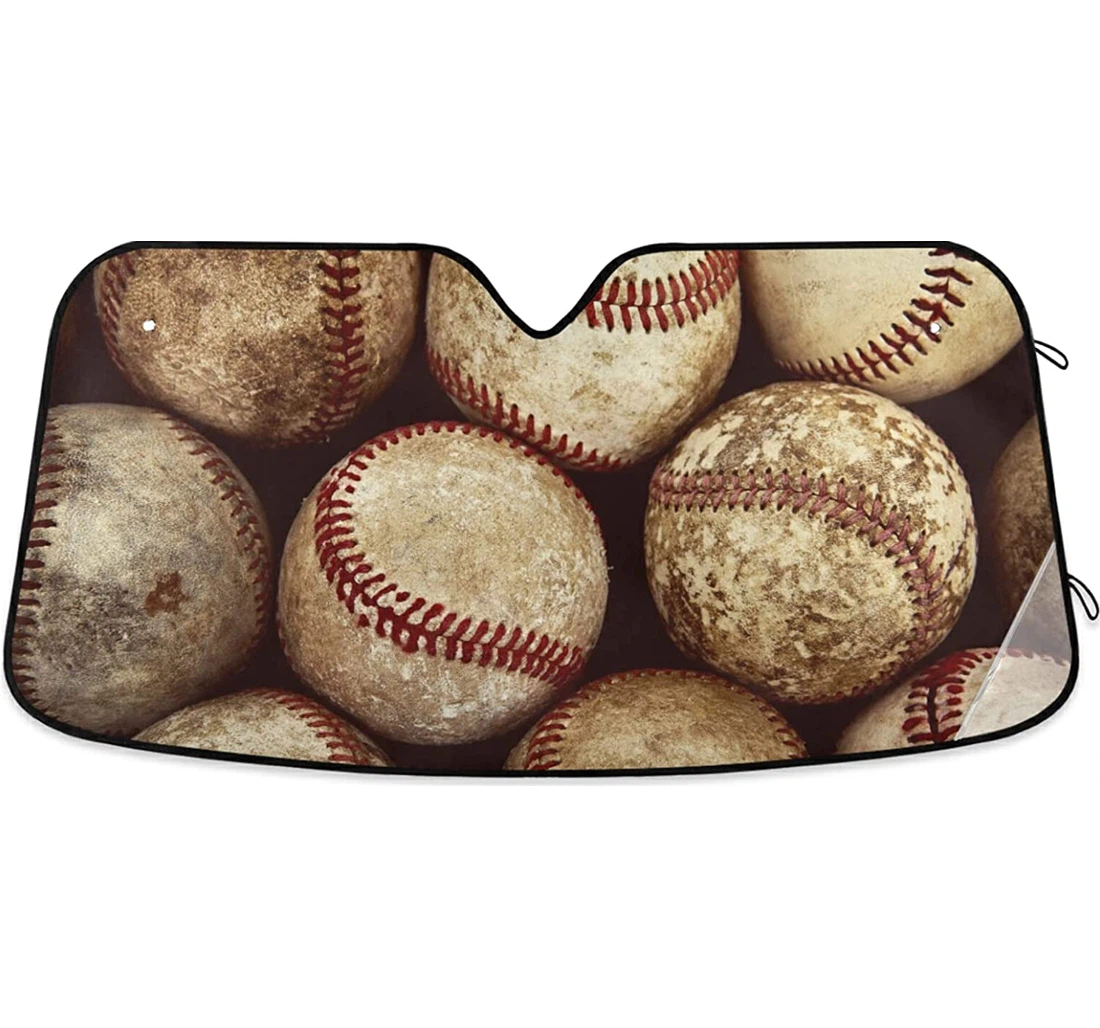Old Vintage Baseball Auto Sun Shade