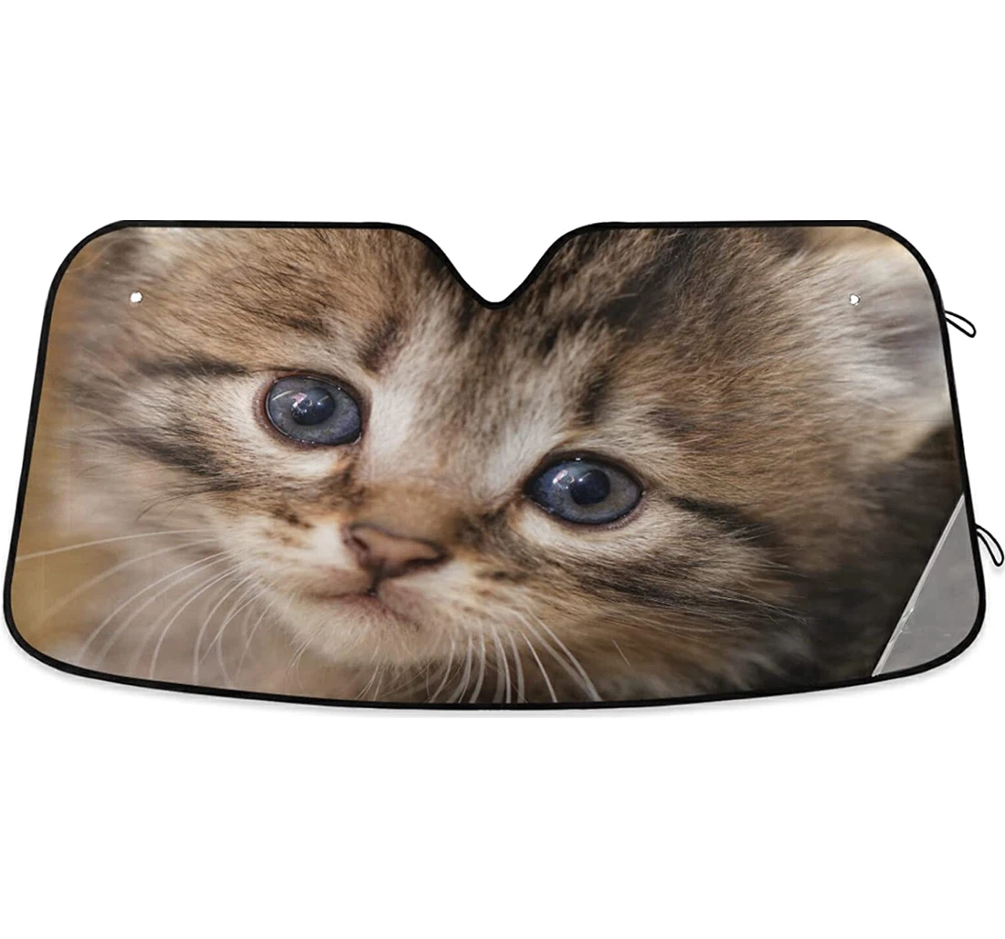 Cute Cat Eyes Coolsun Fits Auto Sun Shade