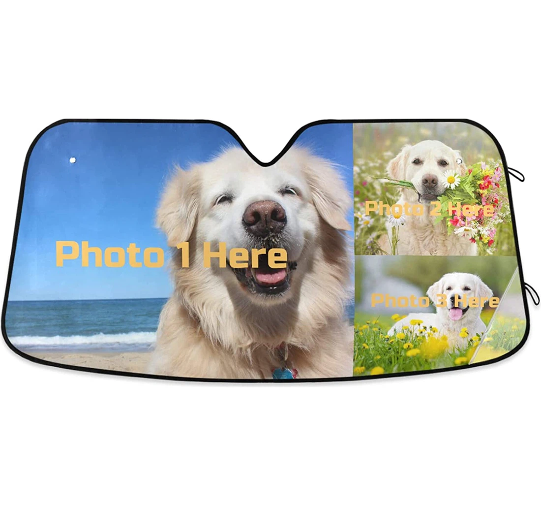 Custom Put Photoes Into Personalized Auto Sun Shade