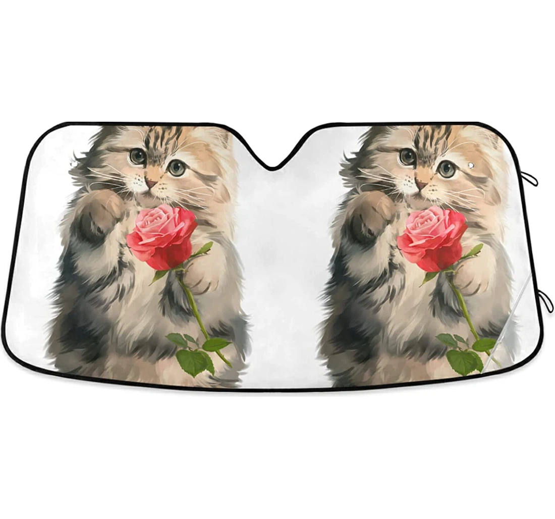 Kitty Rose Cat Auto Sun Shade