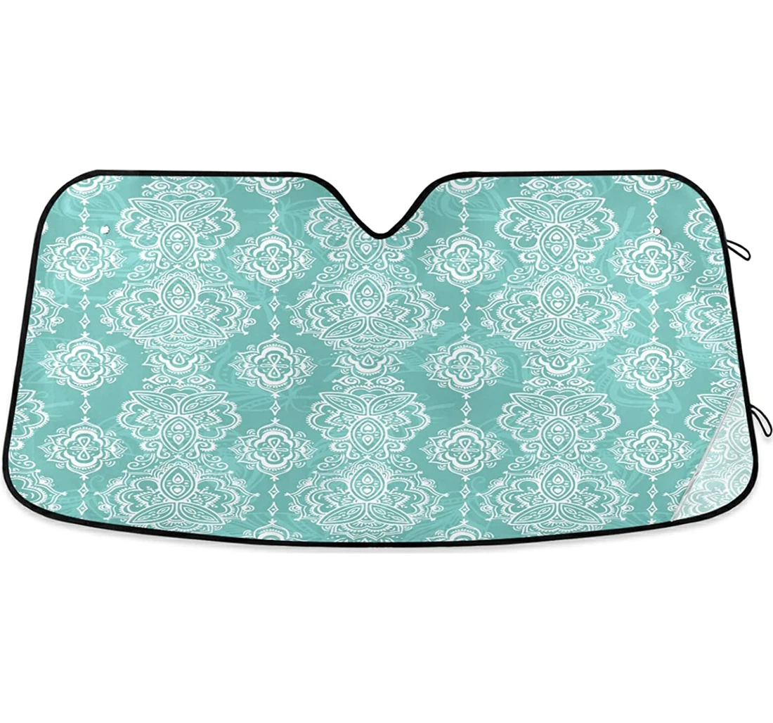 Bohemia Mandala Flower Auto Sun Shade
