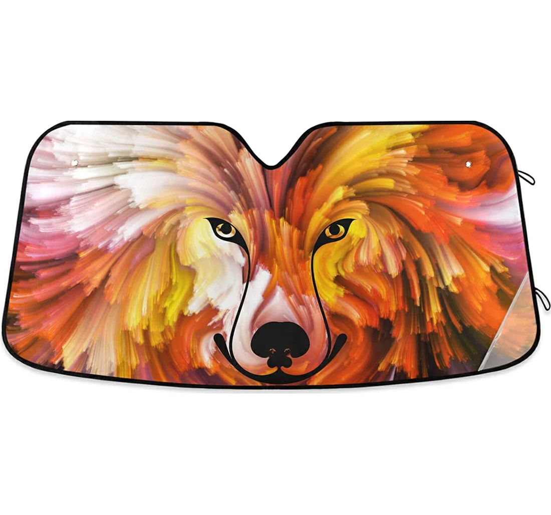 Paint Wolf Auto Sun Shade