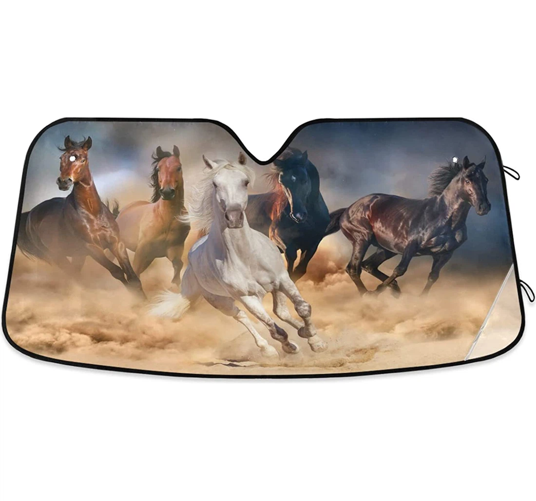 Desert Horses Auto Sun Shade