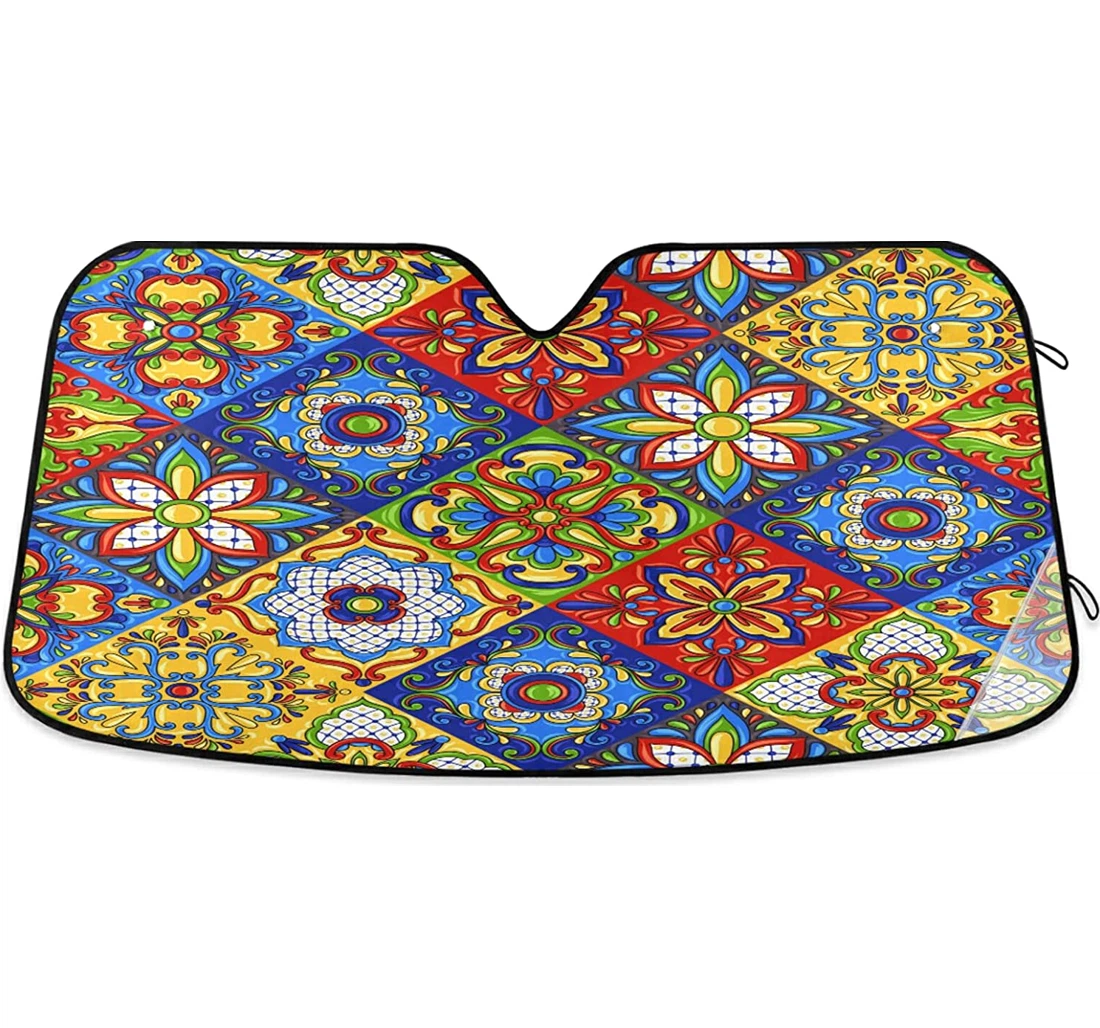 Mexican Talavera Coolsun Fits Auto Sun Shade