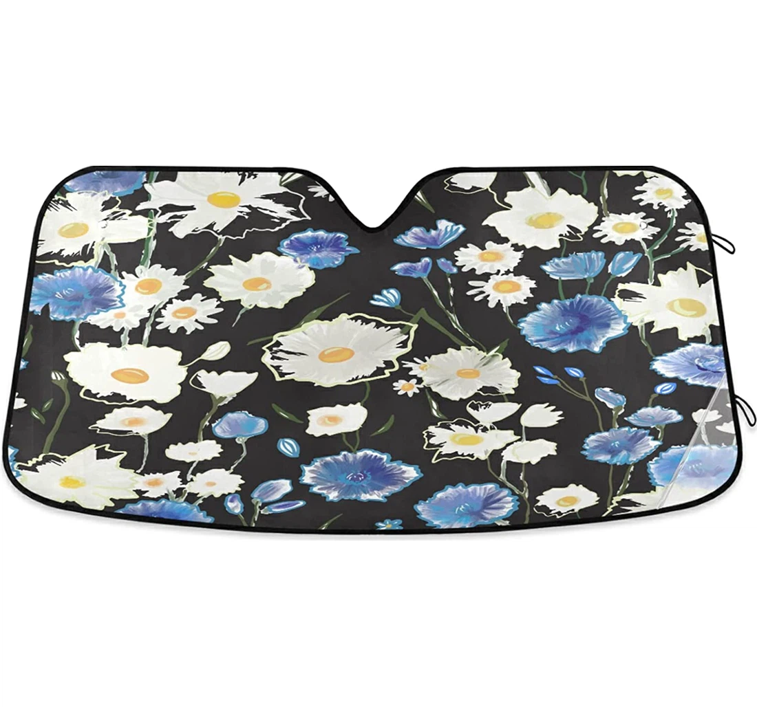 Beautiful Flowers Auto Sun Shade