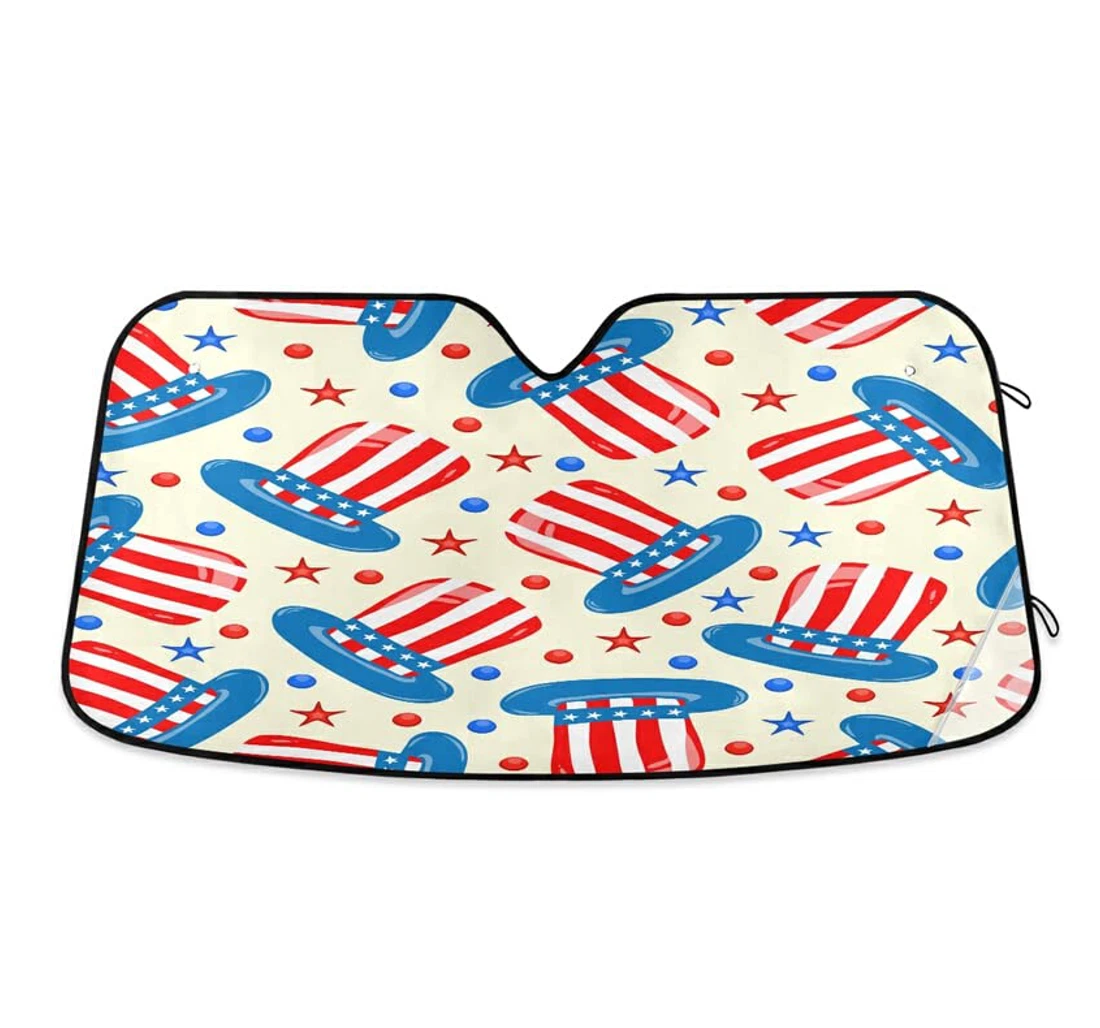 Th Of July Hats American Independence Day Auto Sun Shade