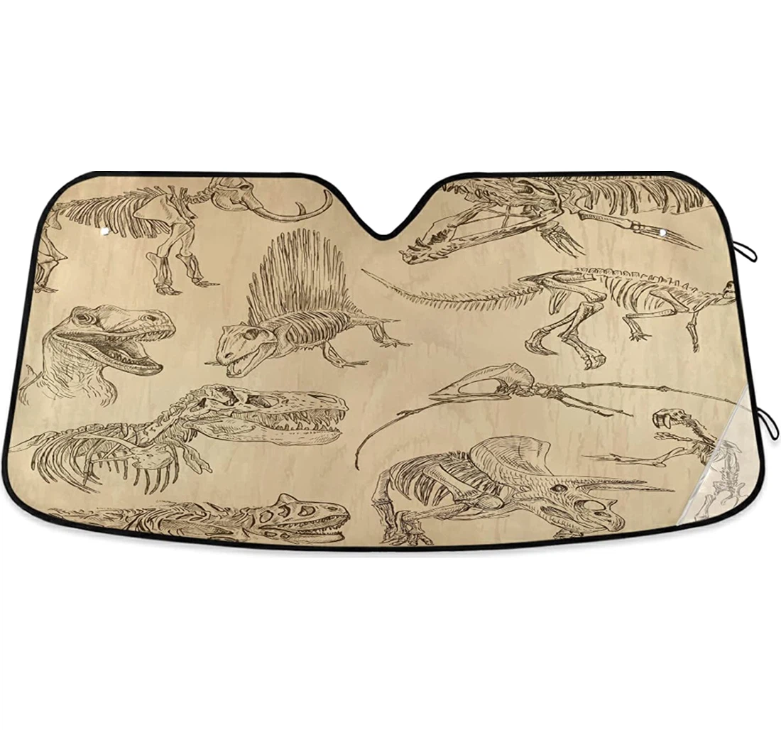 Dinosaurs Life Vintage Auto Sun Shade