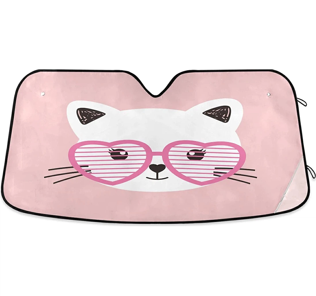 Glasses Pink Cat Coolsun Fits Auto Sun Shade