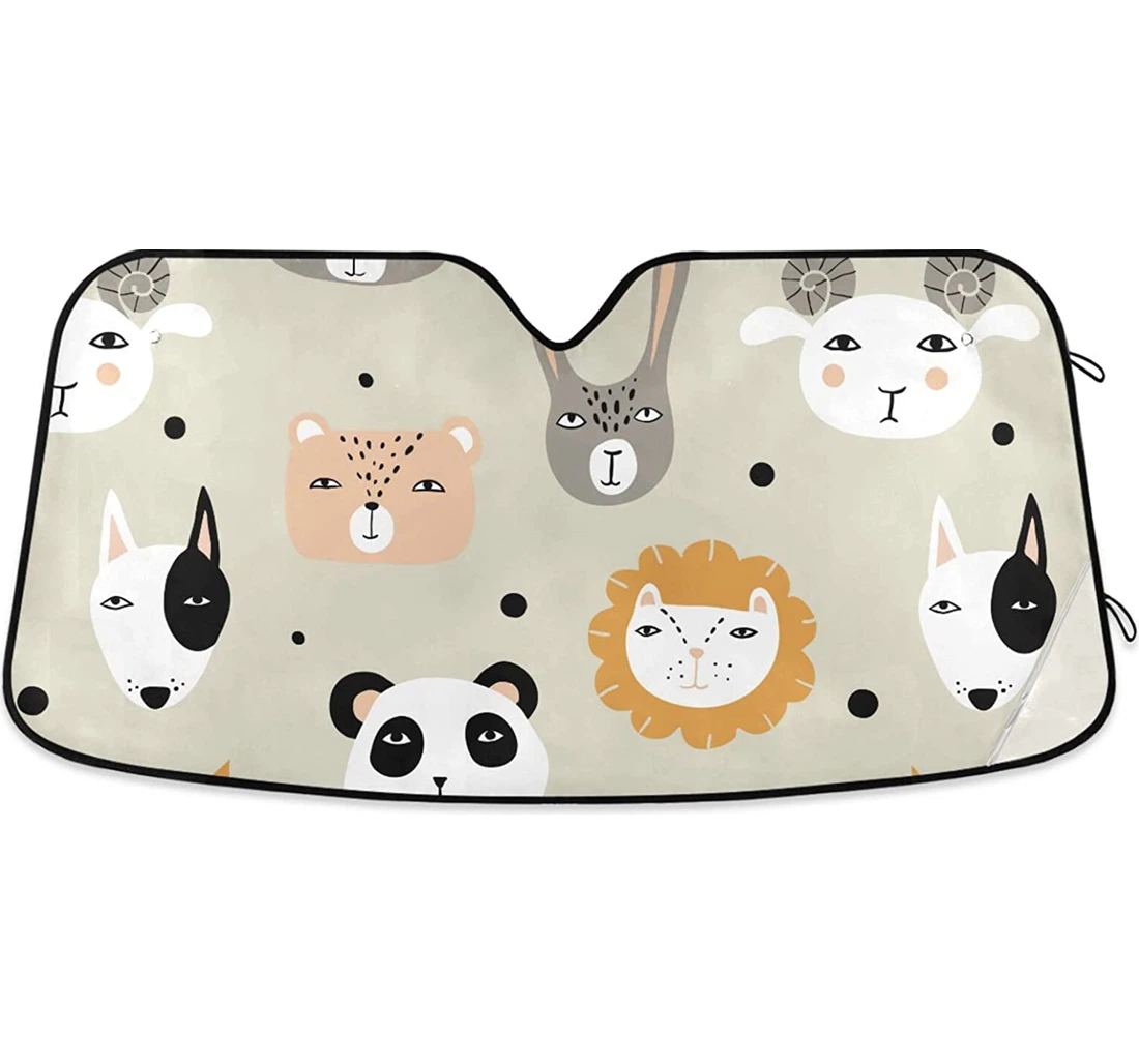 Forest Panda Auto Sun Shade