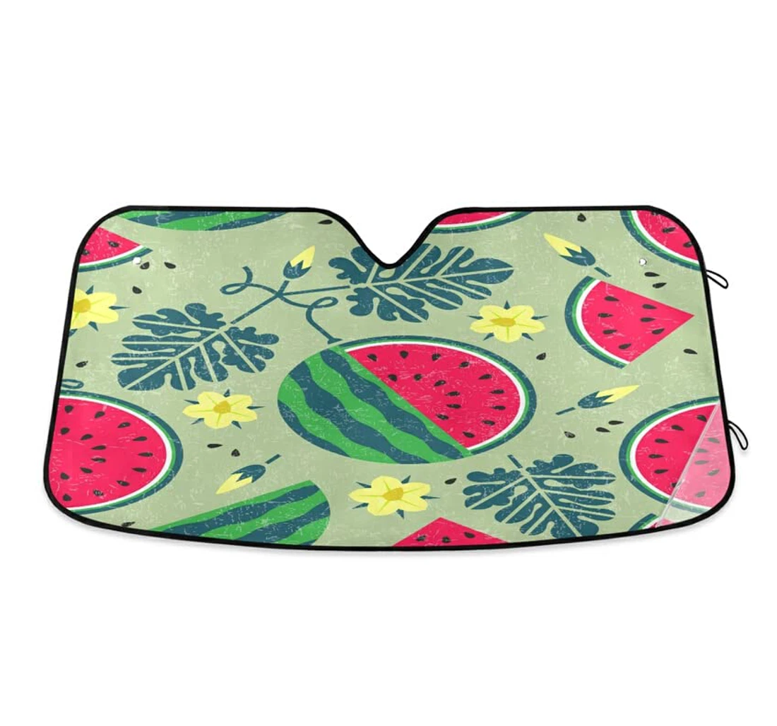 Ripe Watermelon Summer Fruits Auto Sun Shade