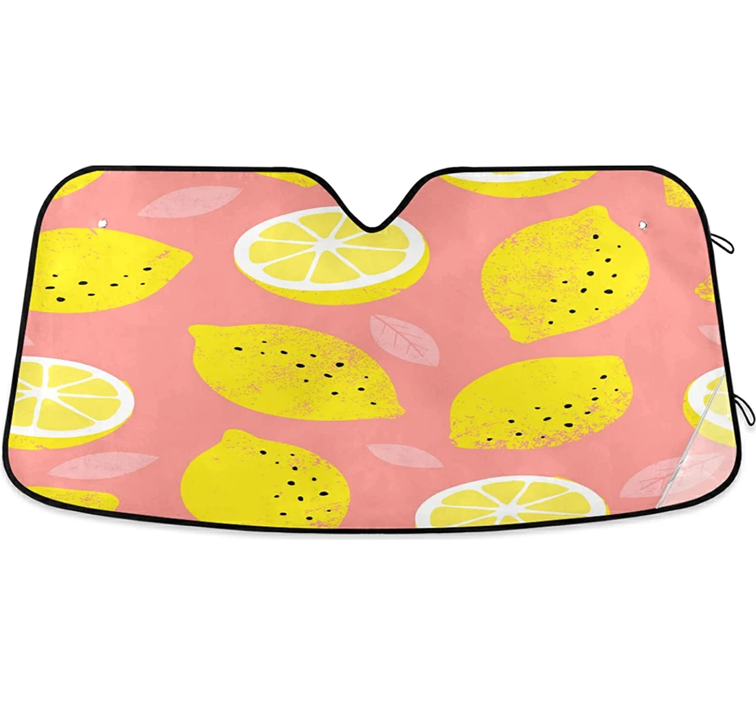 Lemon Pattern Auto Sun Shade