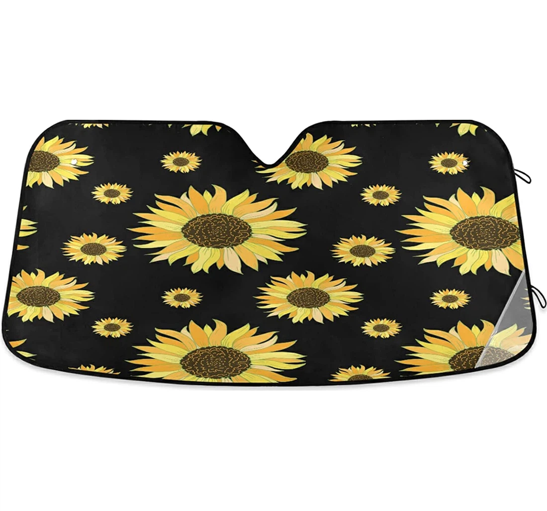 Beautiful Sunflower Auto Sun Shade