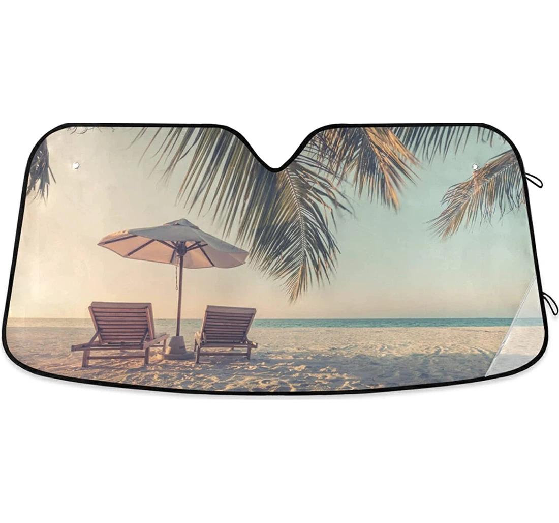 Summer Beach Auto Sun Shade