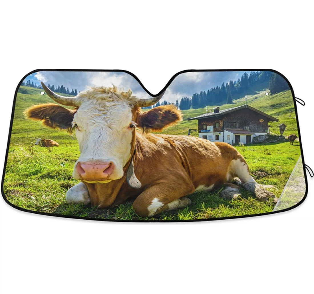 Highland Cow Coolsun Fits Auto Sun Shade