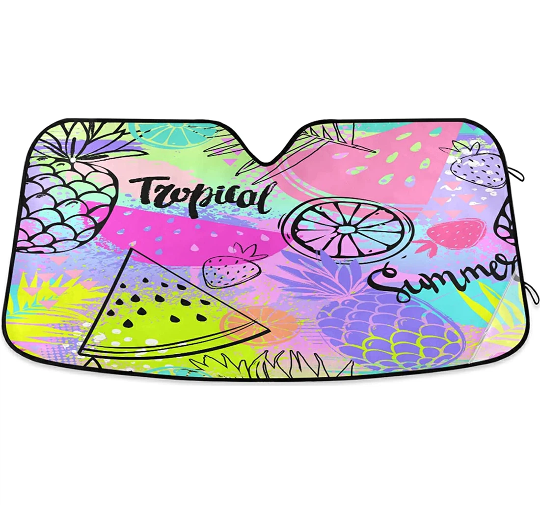 Beach Pineapple Coolsun Fits Auto Sun Shade