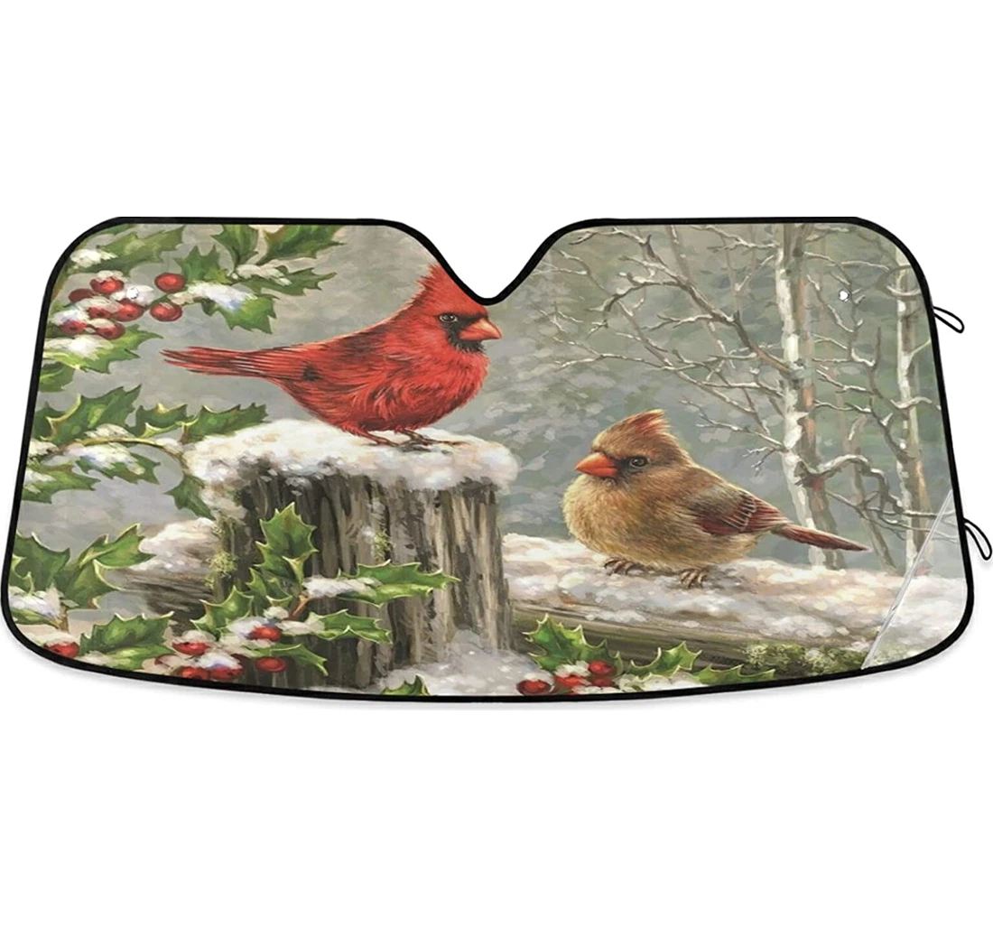Two Birds Snow Coolsun Fits Auto Sun Shade