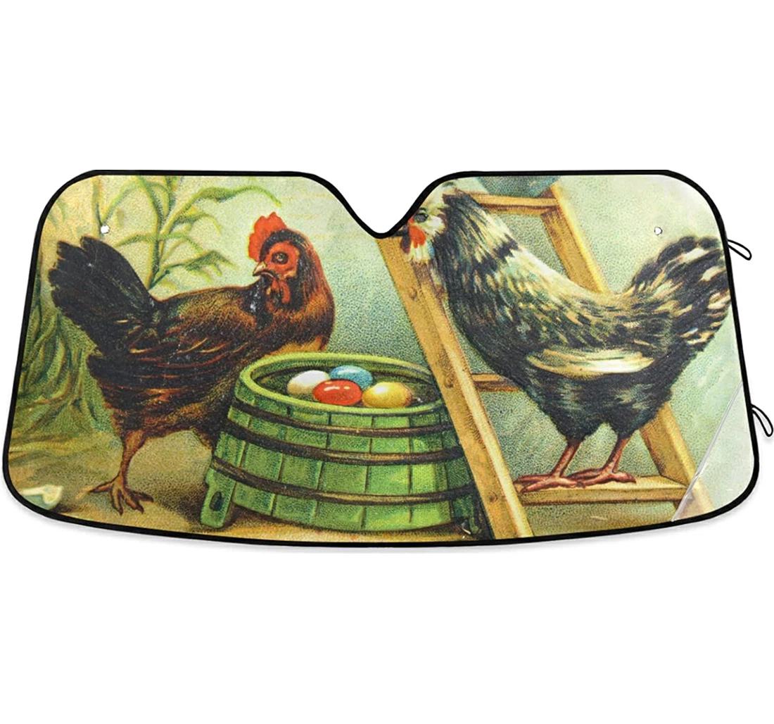 Rooster Egg Auto Sun Shade