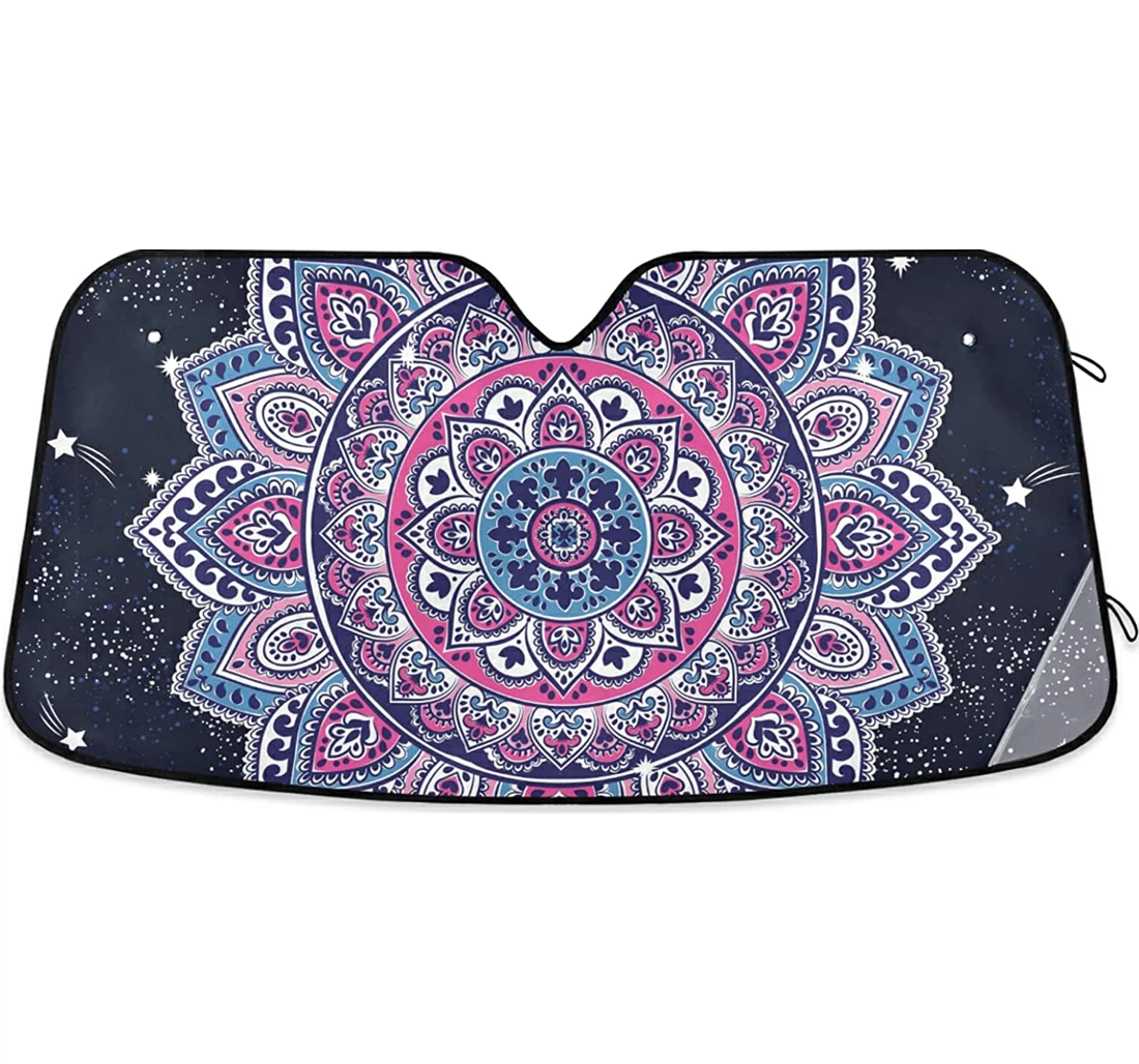 Blue Mandala Sunlight Auto Sun Shade