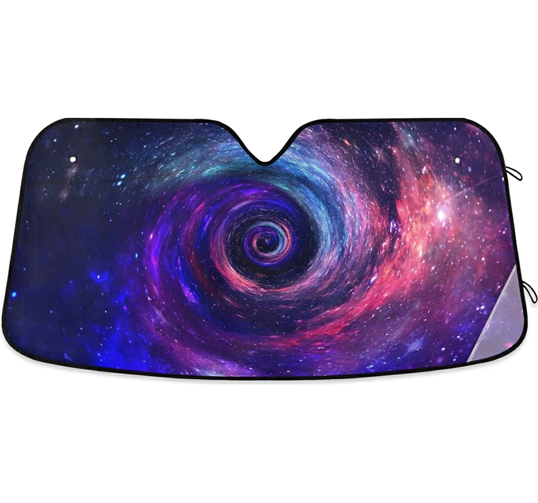 Purple Blue Galaxy System Stars Baby Auto Sun Shade