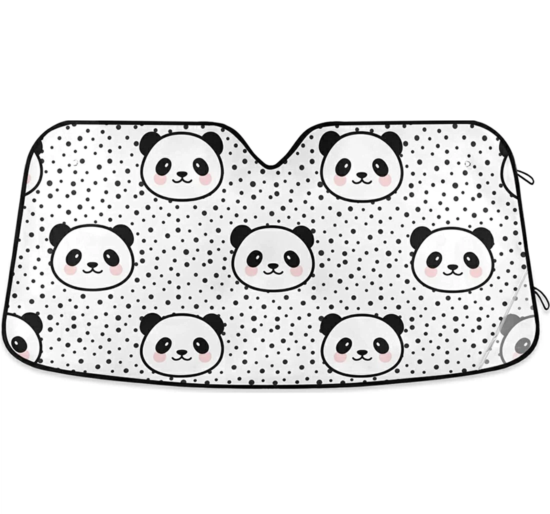 Cute Cartoon Panda Auto Sun Shade