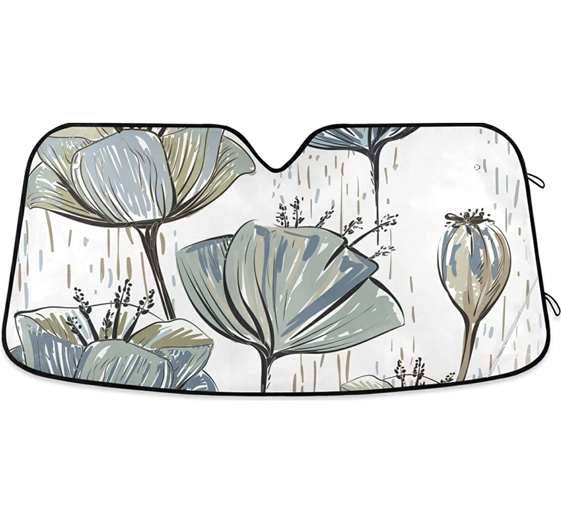 Colorful Tulips Auto Sun Shade