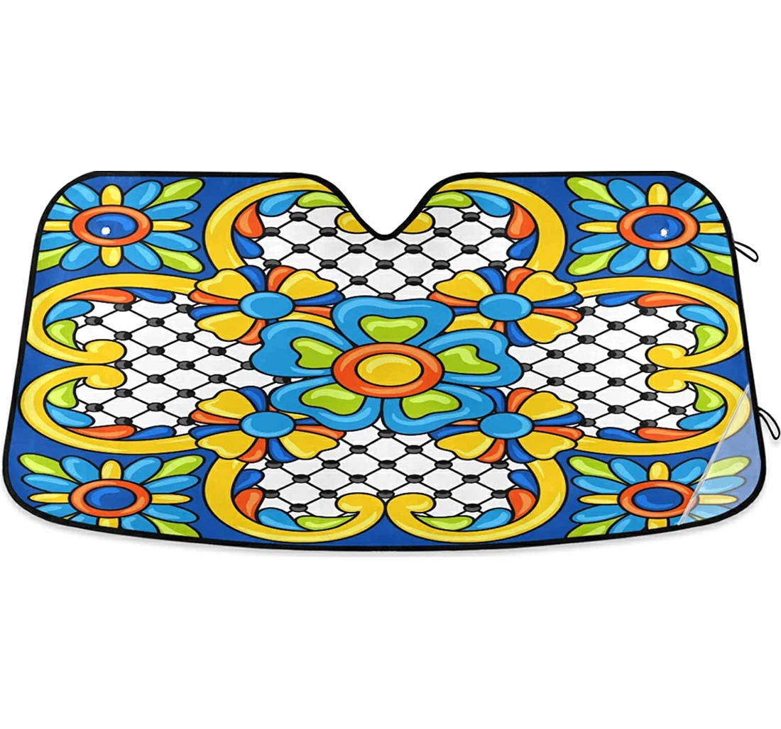 Mexican Talavera Ceramic Auto Sun Shade