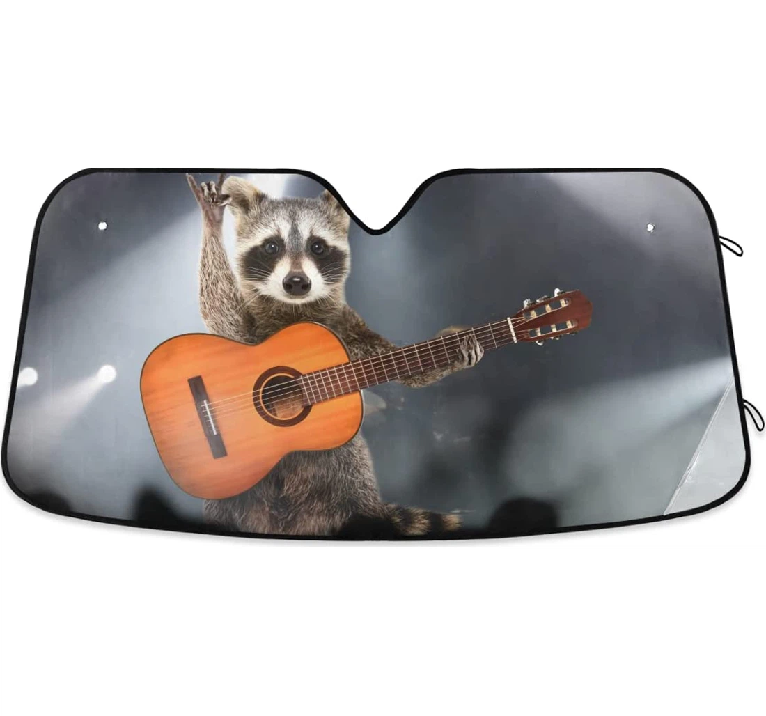 Funny Raccoon Auto Sun Shade