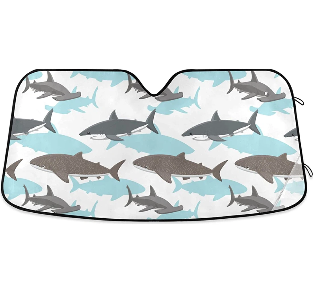 Sharks Auto Sun Shade