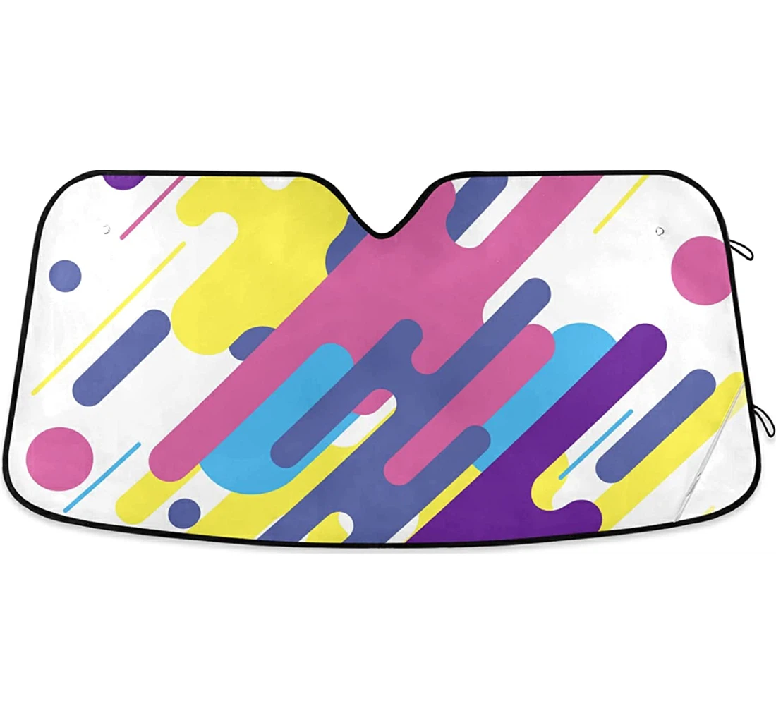 Colorful Pattern With General Purpose Auto Sun Shade
