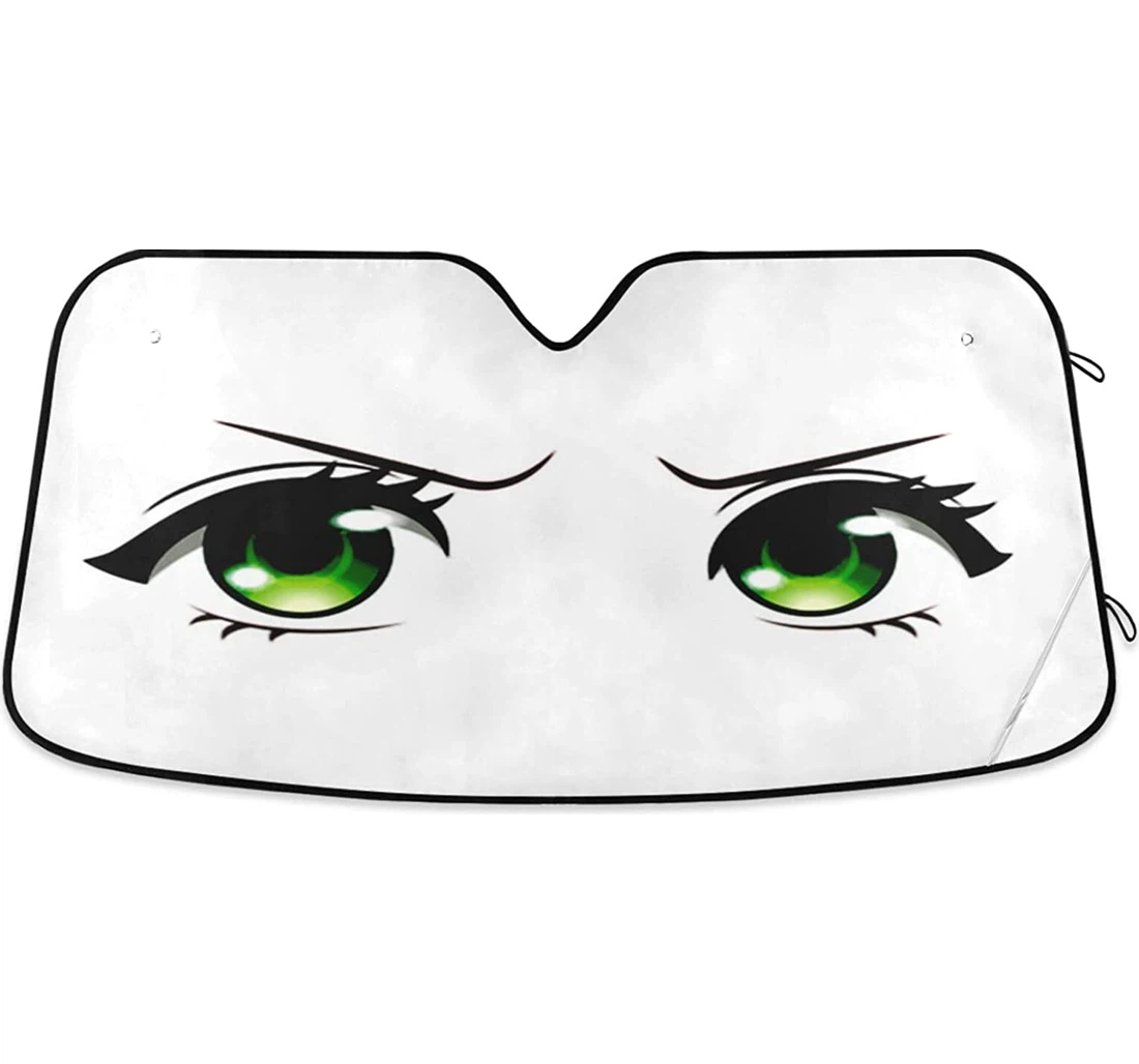 Cartoon Eyes With General Purpose Auto Sun Shade