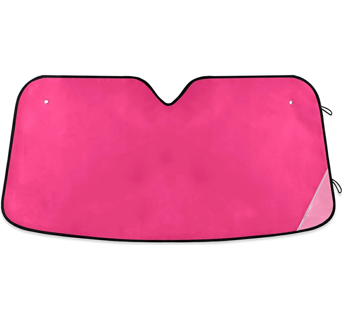 Pink Solid Color Auto Sun Shade