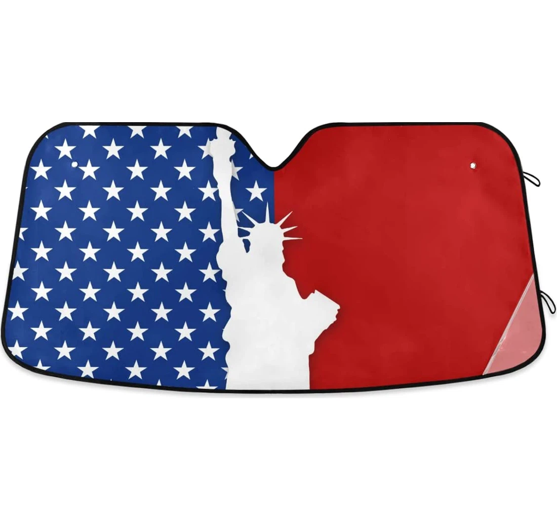 Us Statue Of Liberty Auto Sun Shade
