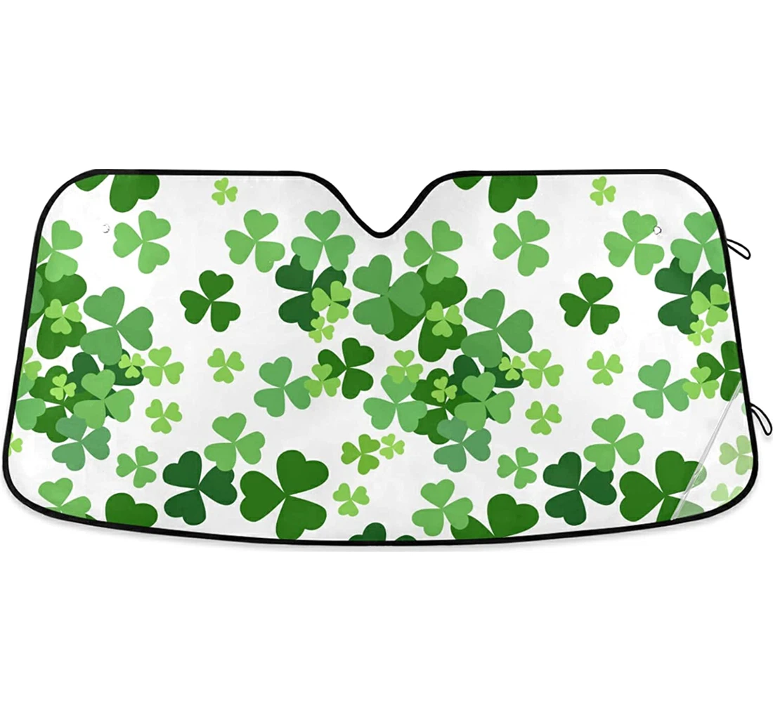 St Patrick's Day Shamrock Auto Sun Shade