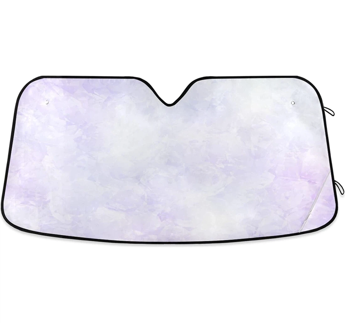 Light Purple Floral Texture Auto Sun Shade